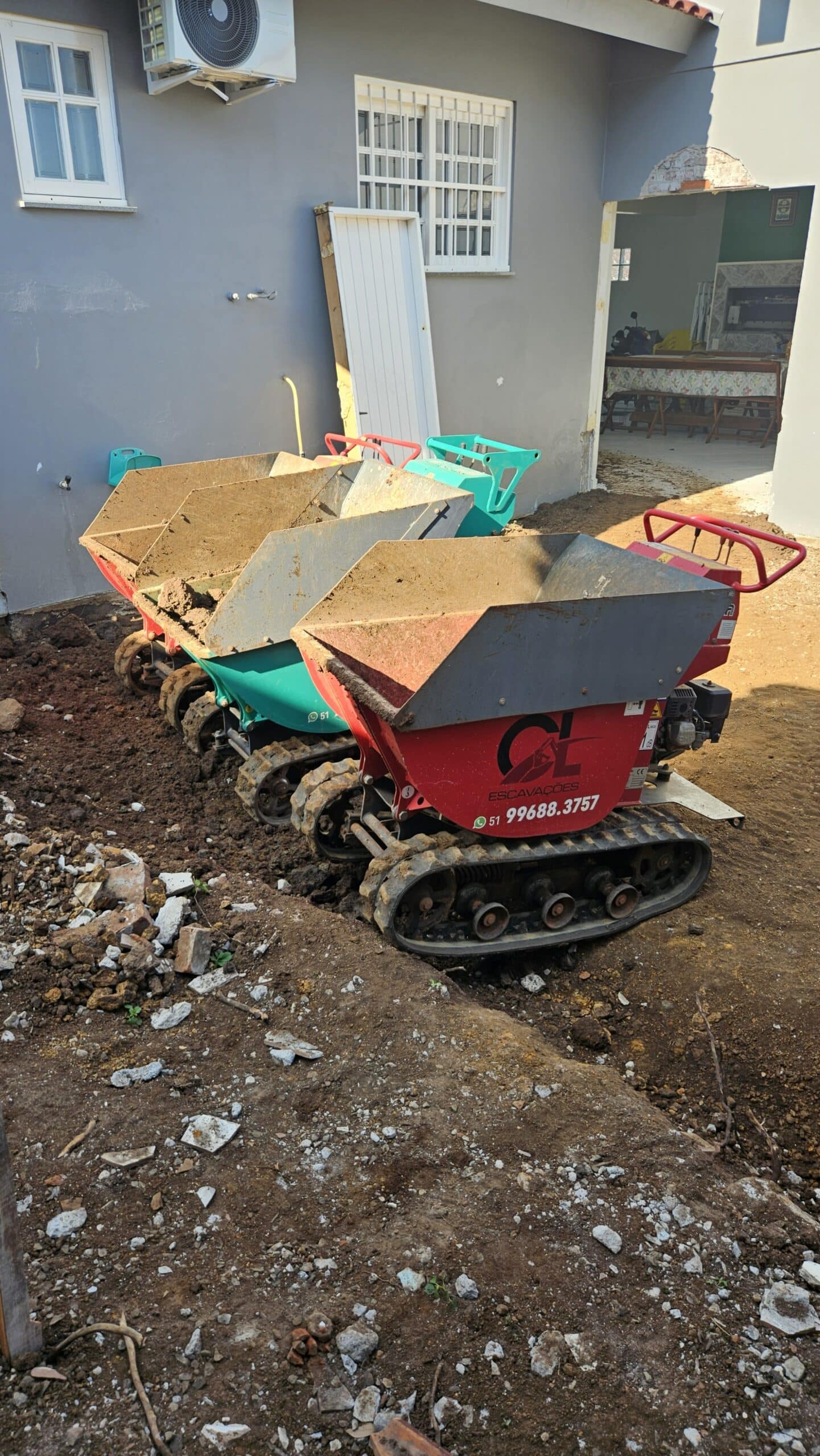Mini Dumpers Para Transporte De Material Em Lugar Apertado